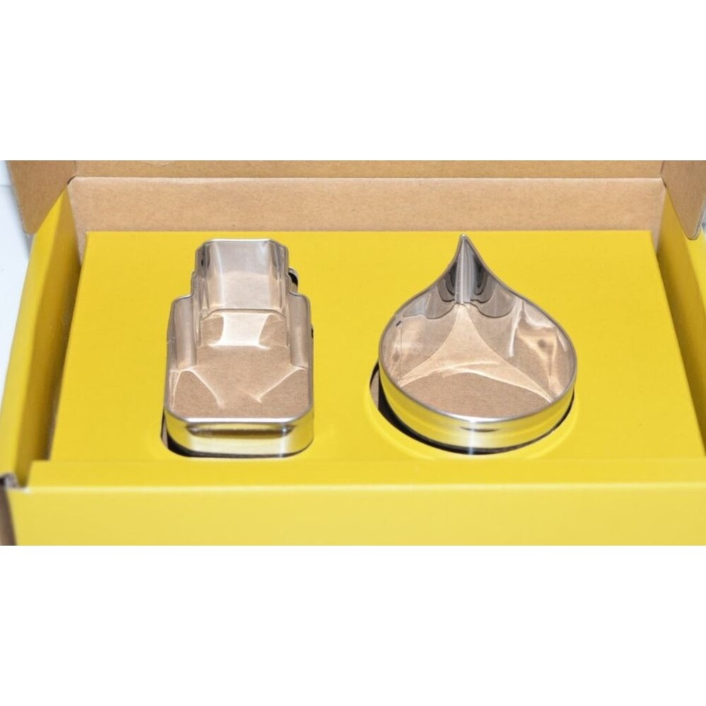 Oil drop‎ Water Tear cookie cutters metal Soap craft Bottle set of two